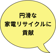 円滑な家電リサイクルに貢献